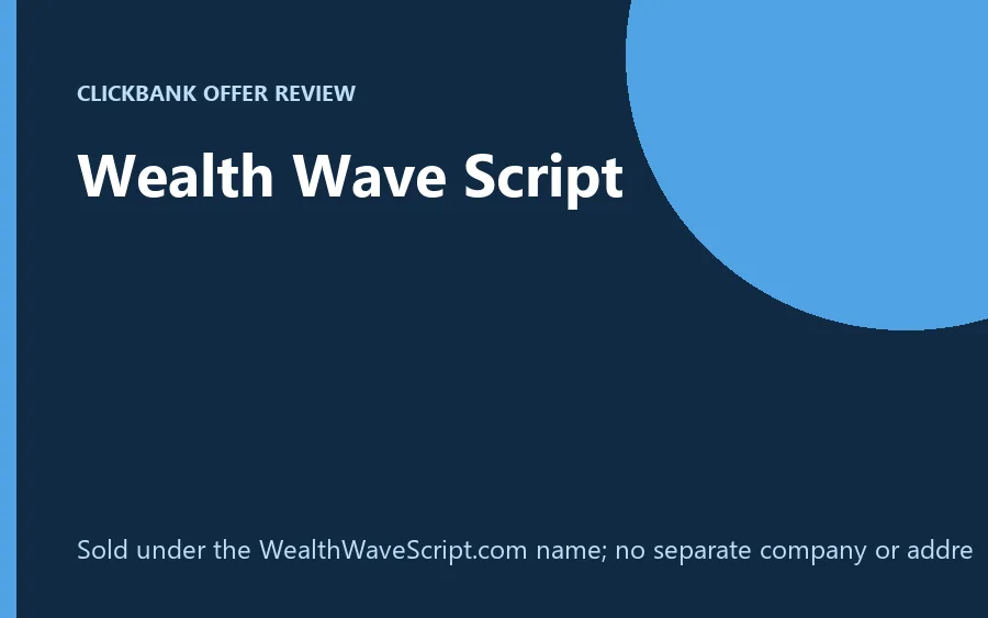 Wealth Wave Script digital product graphic