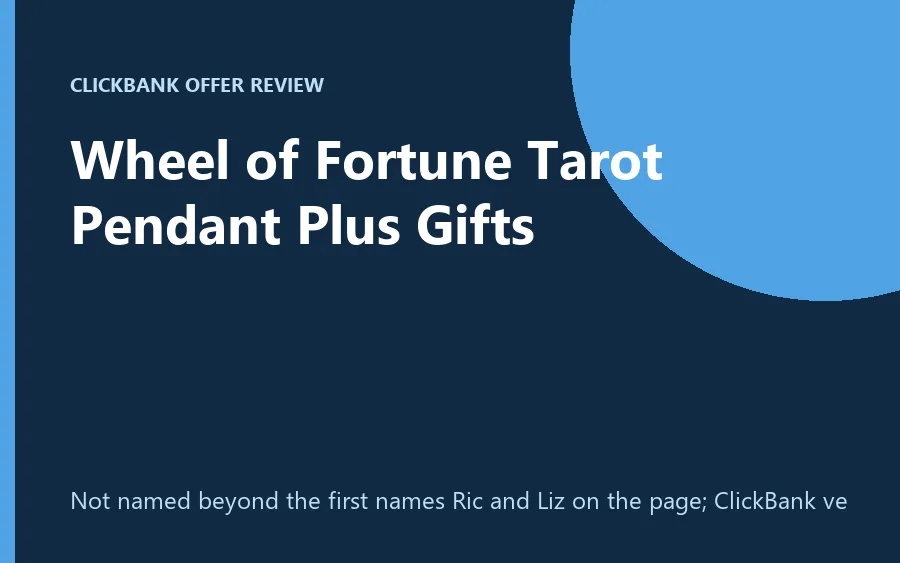 Wheel of Fortune Tarot Pendant product image