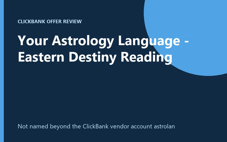 Your Astrology Language reading product image